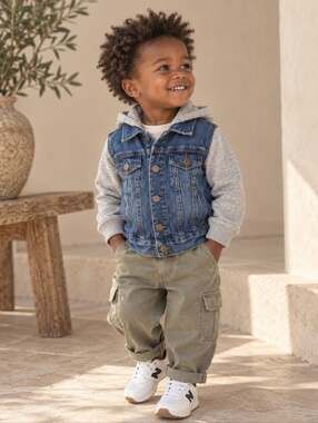 Baby Gap Denim Jacket 18-24M Hooded Jean Jacket Boys Girls Y2K